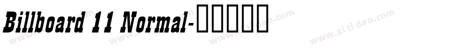 Billboard 11 Normal字体转换